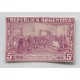 ARGENTINA 1916 CUÑO ENSAYO NO ADOPTADO RARO